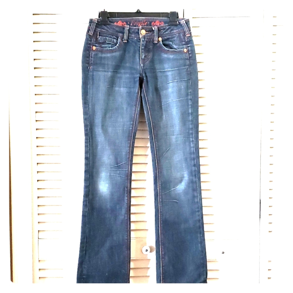 Fragile Blue Dark Wash Jeans Size 3, boot cut